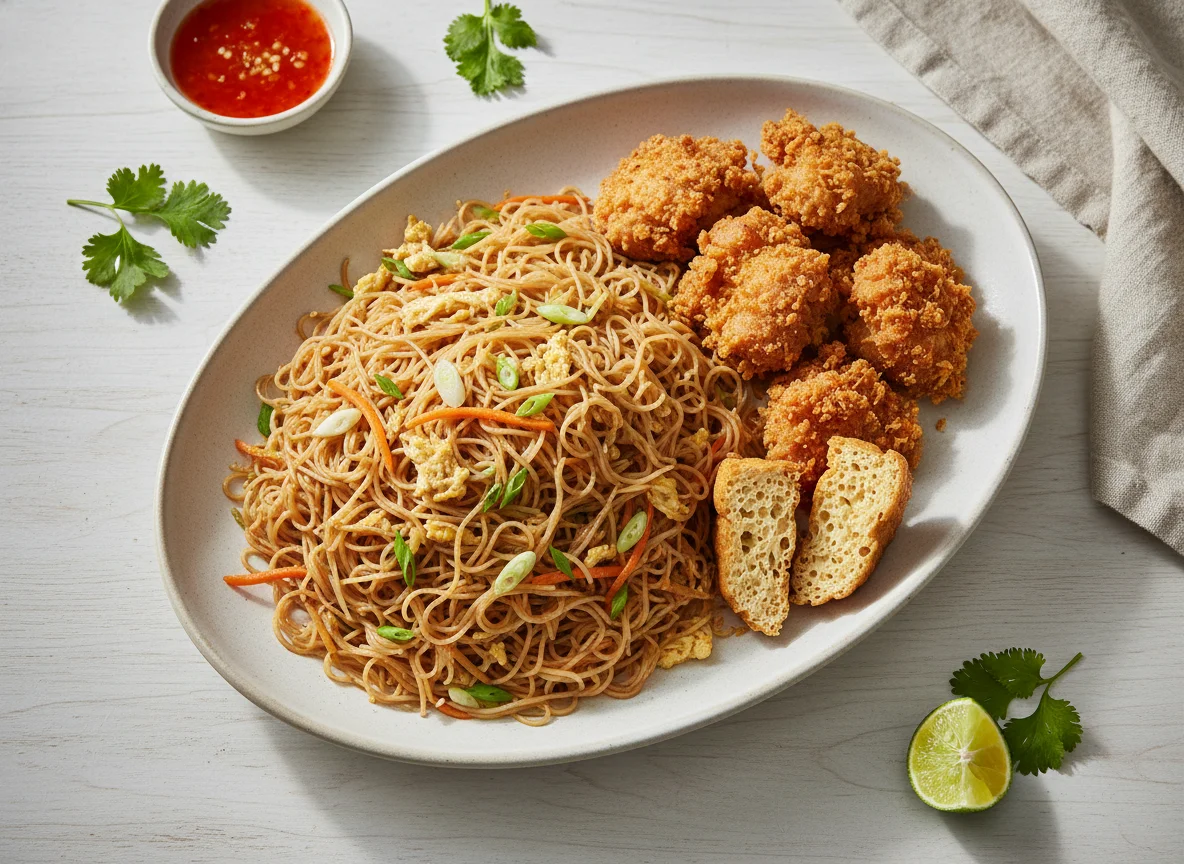 Fried Bee Hoon with Sides photo