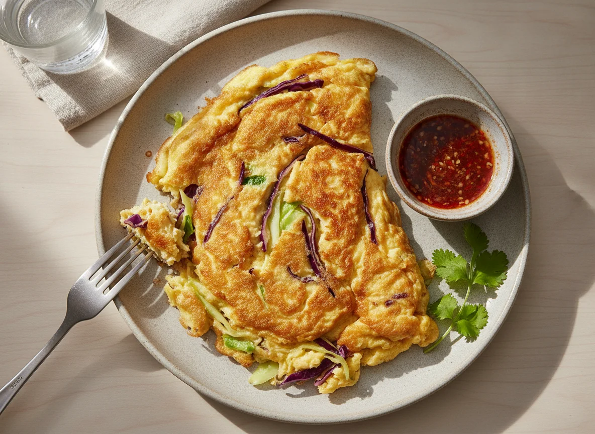 Fried Cabbage Omelet photo