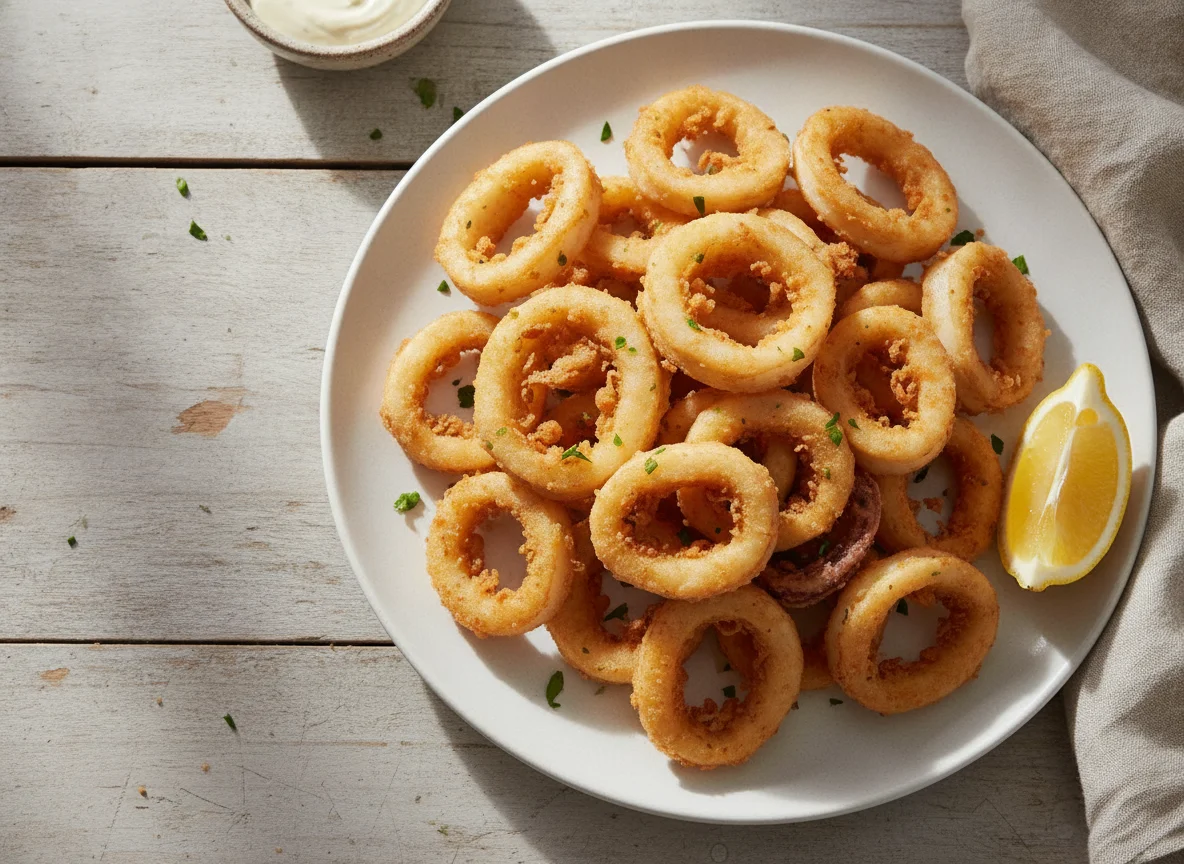 Fried Calamari (Kalamarakia Tiganita) photo