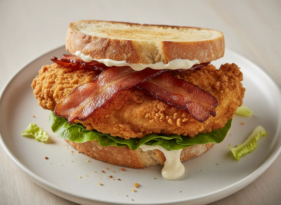 Fried Chicken and Bacon Sandwich photo