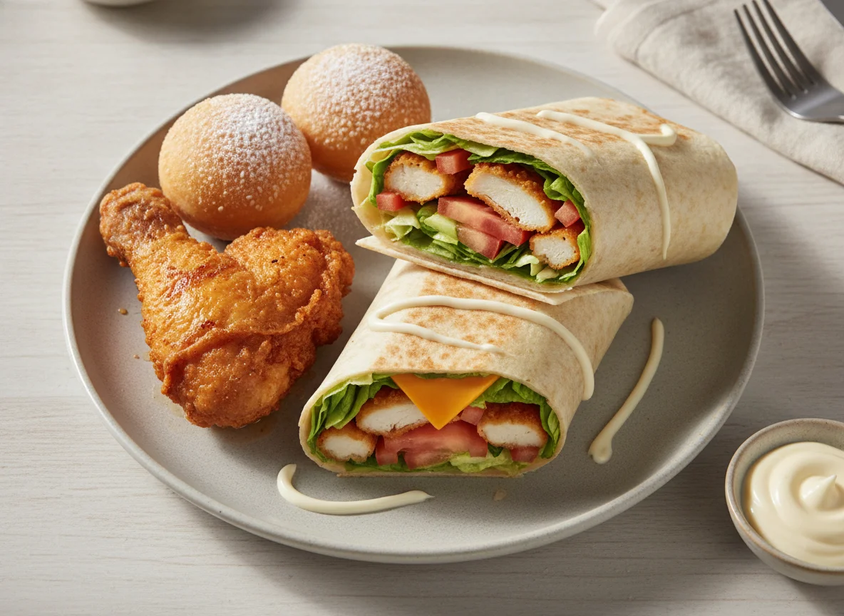 Fried Chicken and Chicken Wrap Combo photo