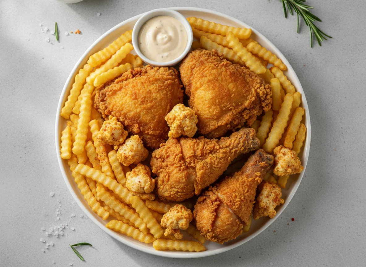 Fried Chicken and French Fries photo