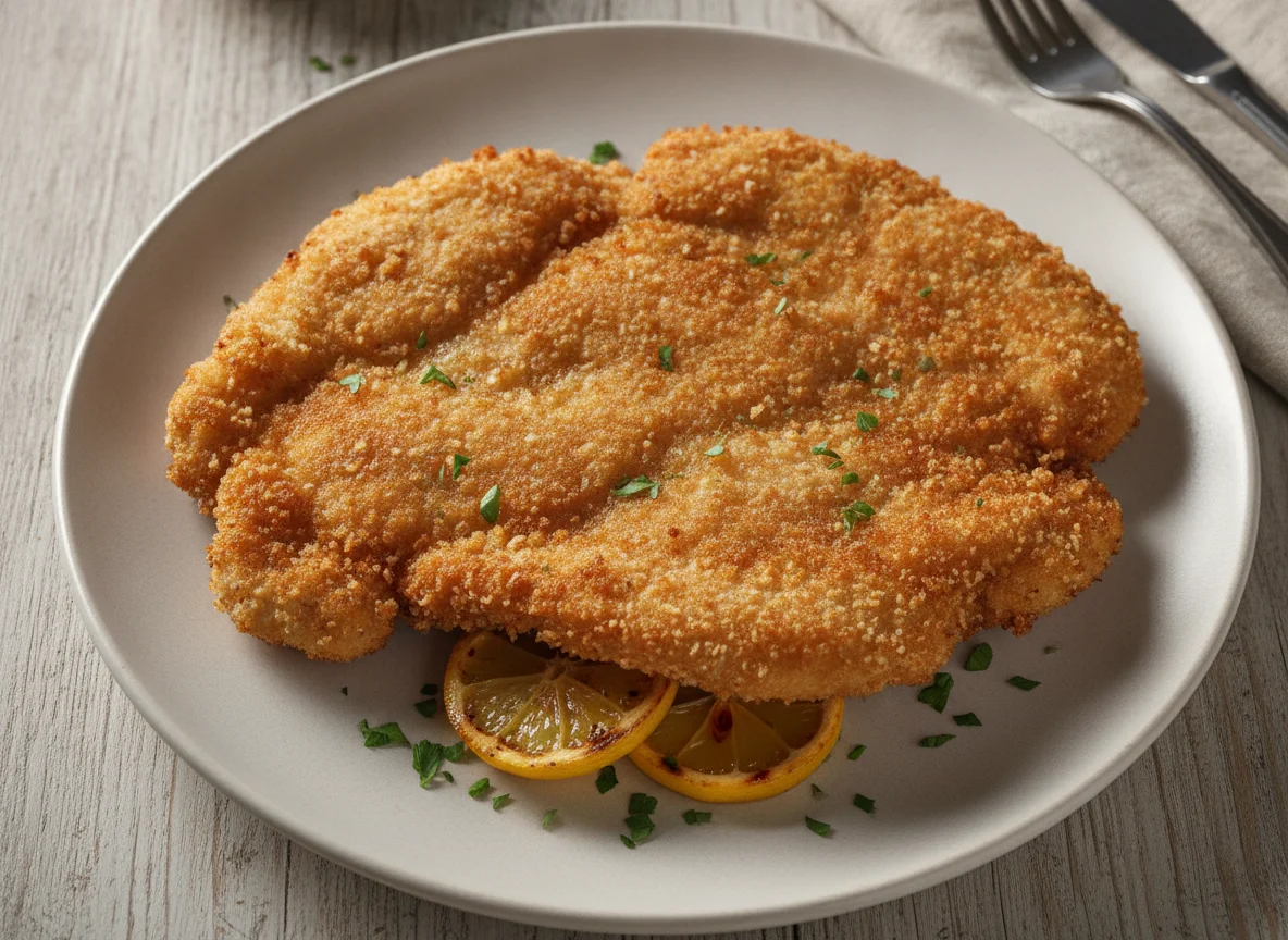 Fried Chicken Breast Schnitzel photo