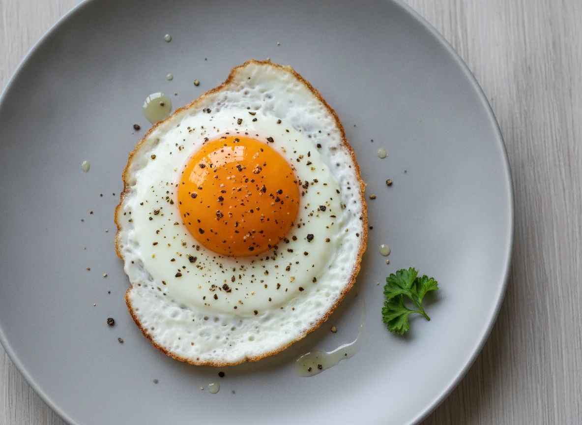 Fried Egg with Black Pepper photo
