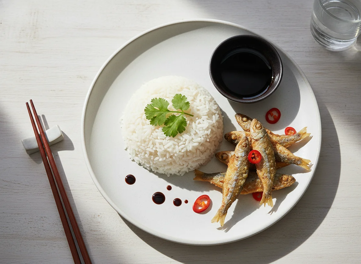 Fried Fish with Rice photo
