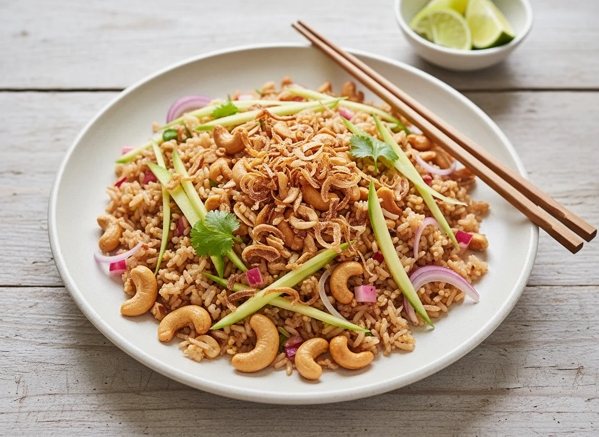Fried Rice with Cashews and Shallots photo