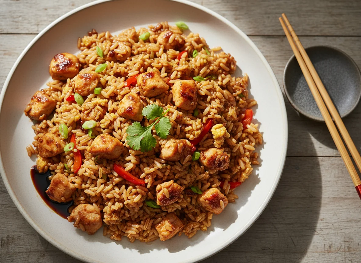 Fried Rice with Chicken photo