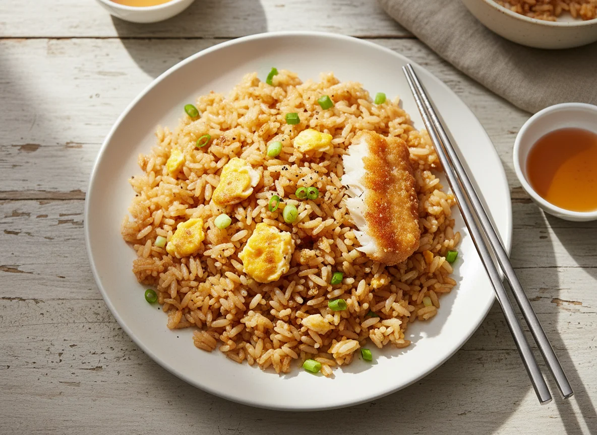 Fried Rice with Fish photo
