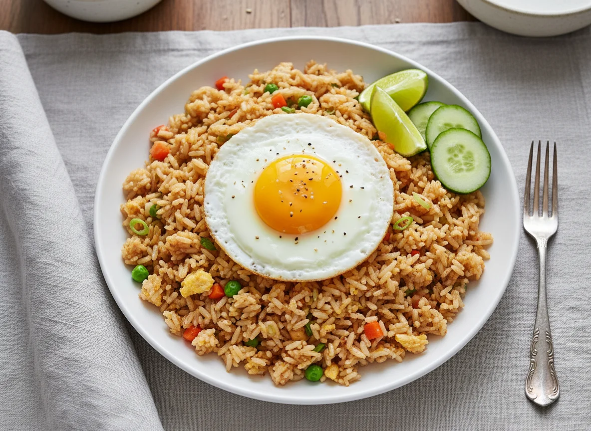 Fried Rice with Fried Egg photo