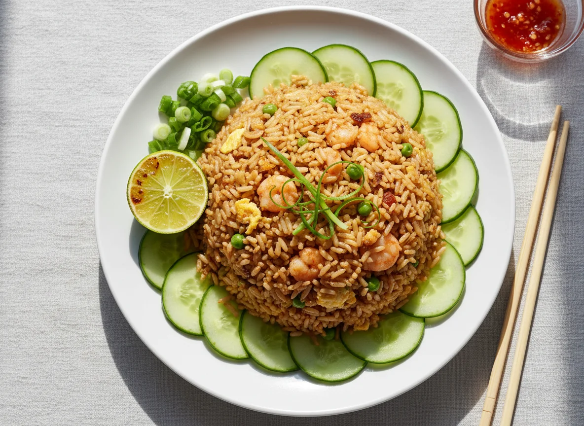 Fried Rice with Garnish photo