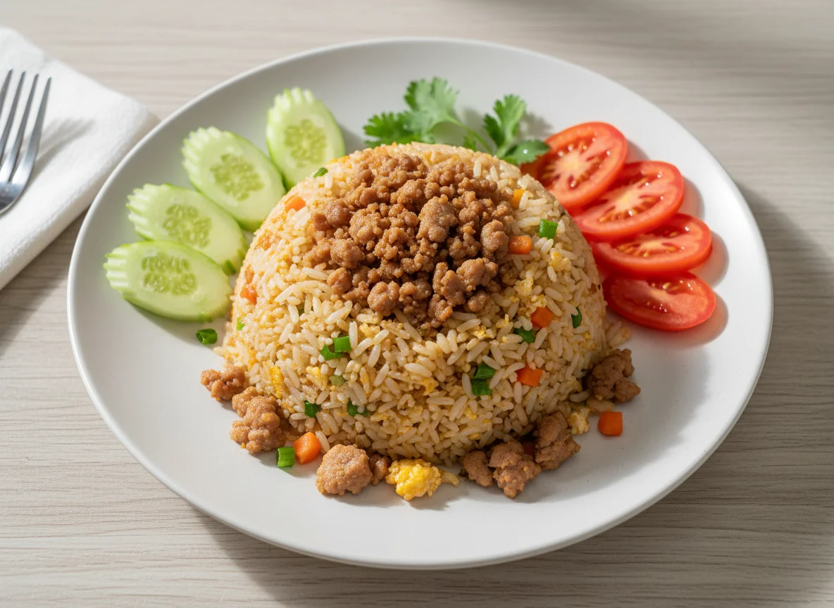 Fried Rice with Minced Meat photo