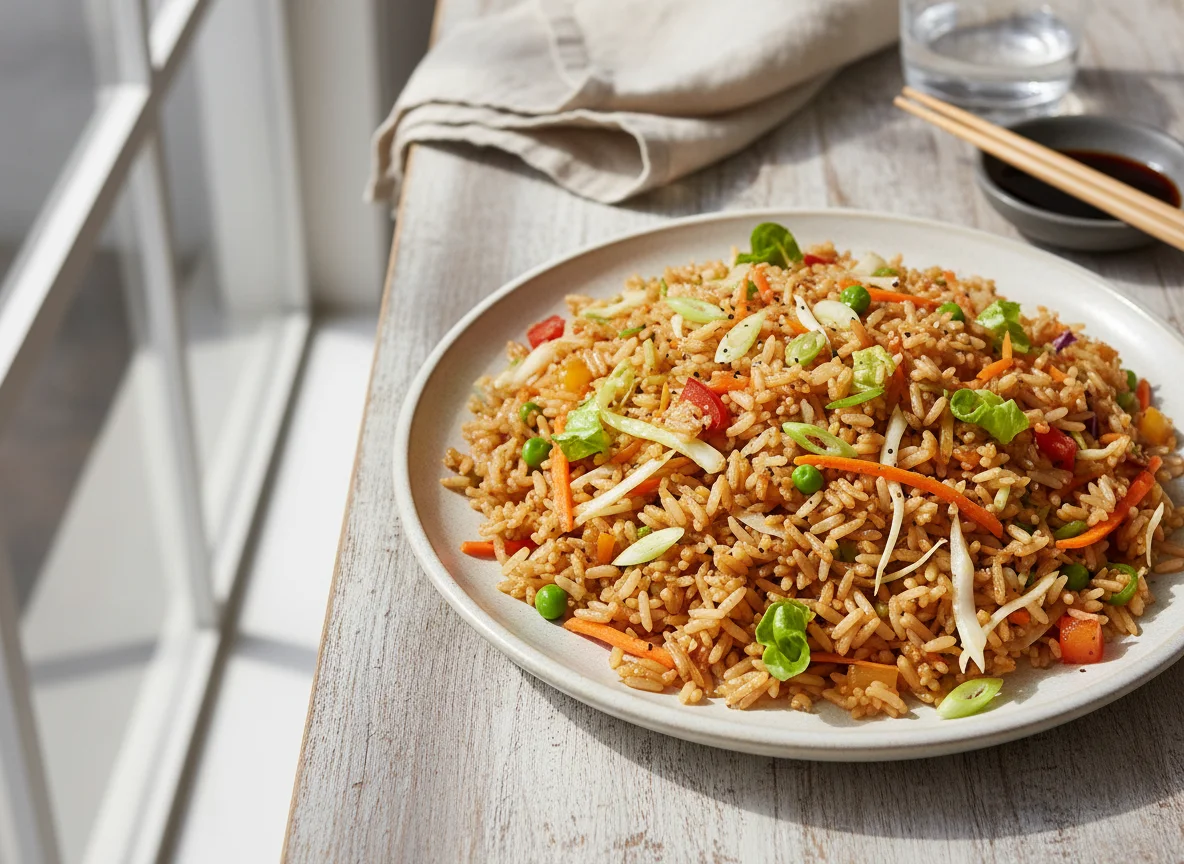Fried Rice with Mixed Vegetables photo