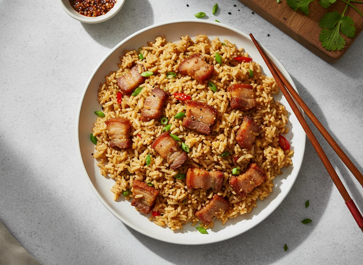 Fried Rice with Pork Belly photo