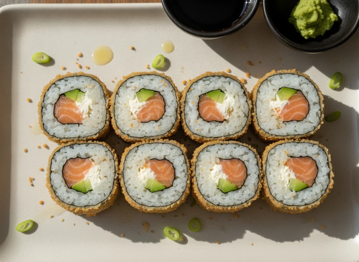 Fried Sushi Rolls (Hot Rolls) photo