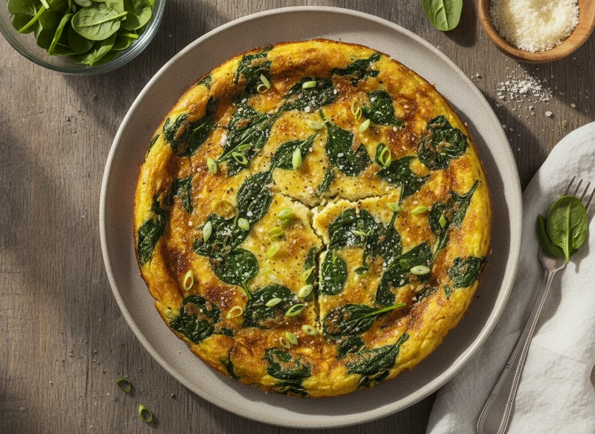 Frittata di spinaci al forno photo