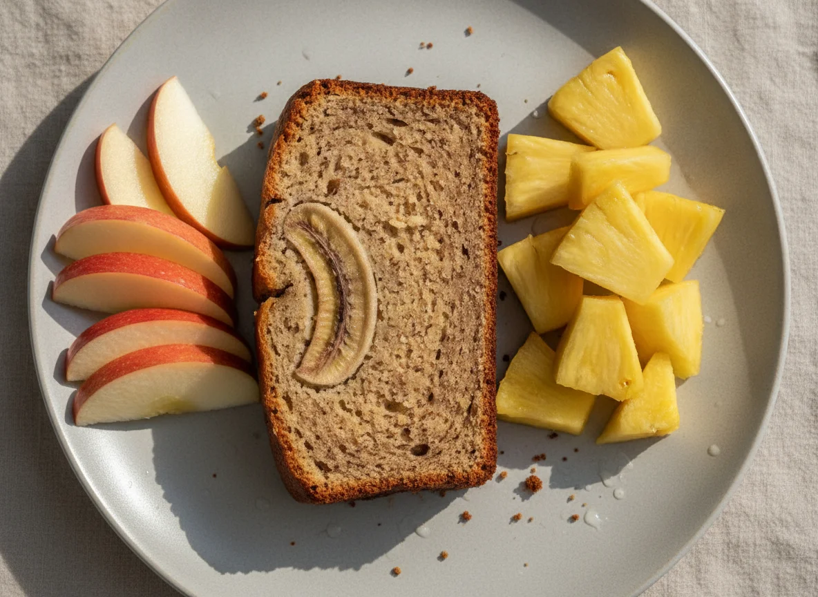 Fruit and Baked Good Snack photo