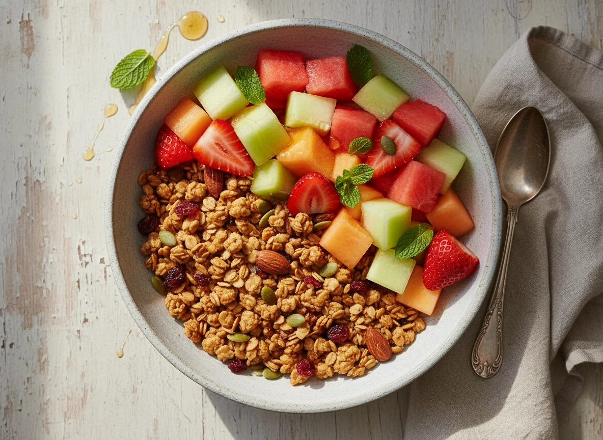 Fruit and Granola Bowl photo