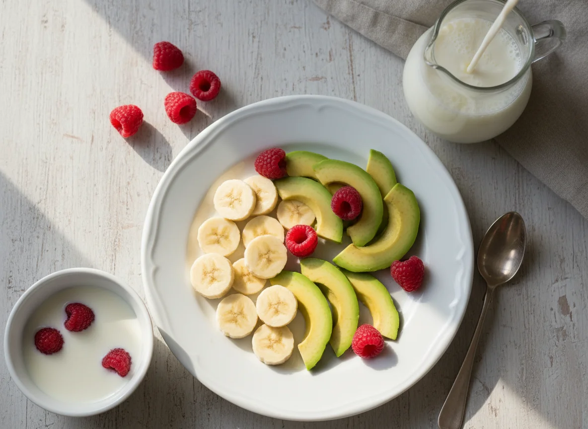 Fruit and Milk Selection photo