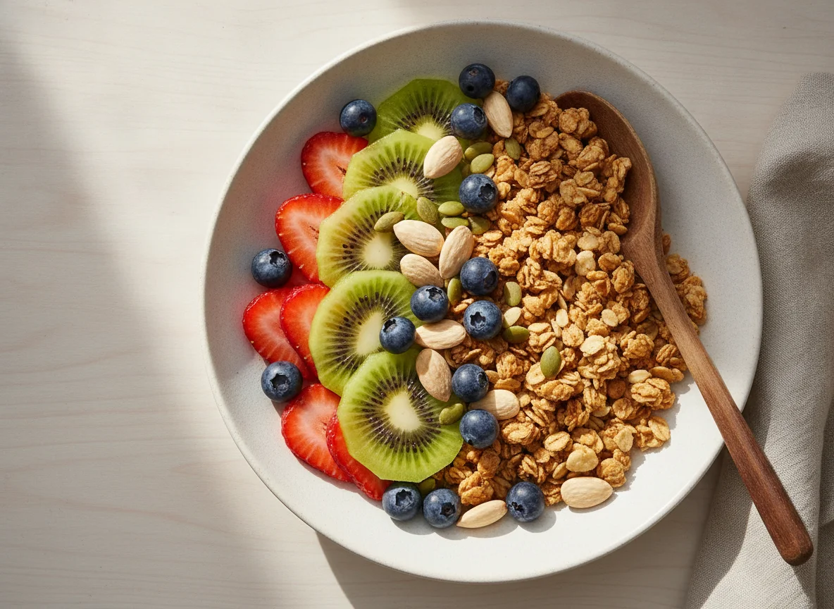 Fruit and Nut Bowl with Granola photo