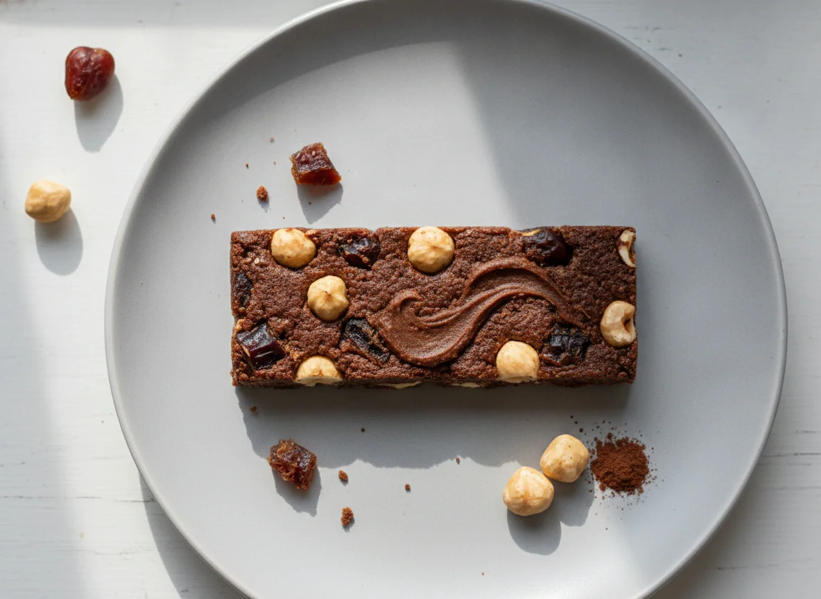 Fruit and nut energy bar photo