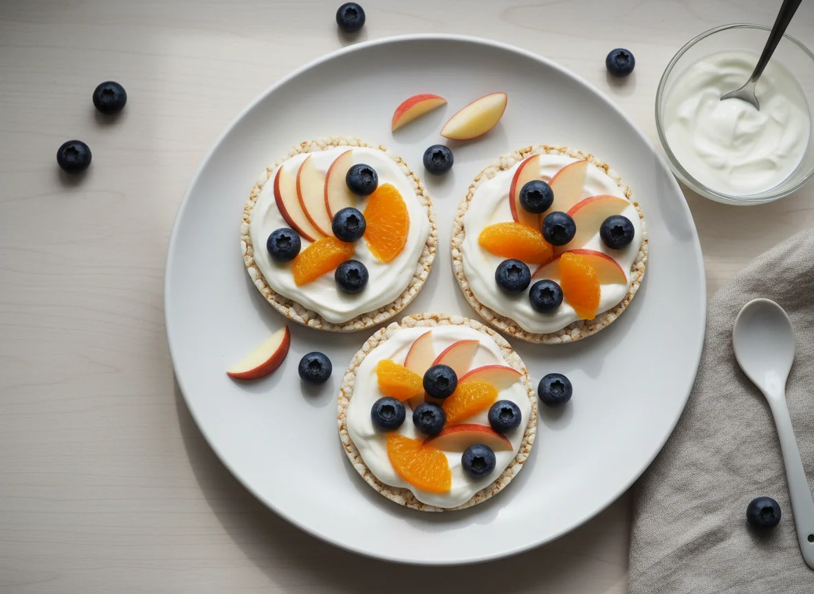 Fruit and Yogurt Rice Cakes photo