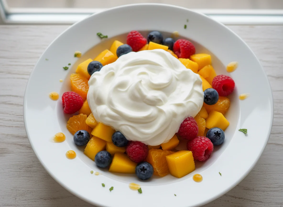 Fruit Salad with Greek Yogurt photo