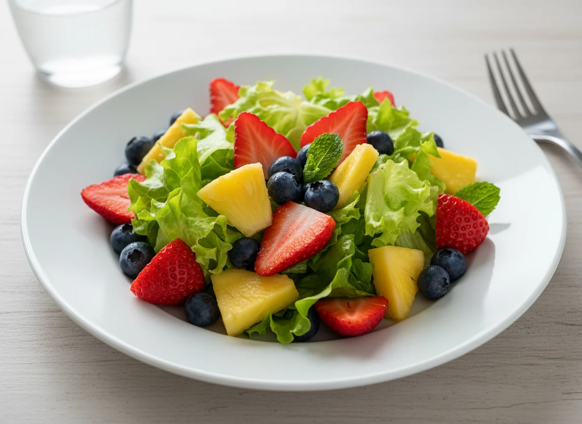 Fruit Salad with Lettuce photo