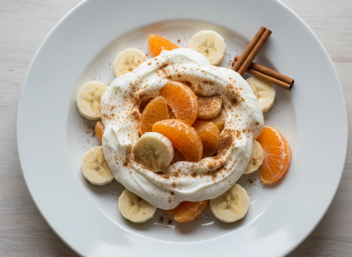 Fruit Salad with Yogurt and Cinnamon photo