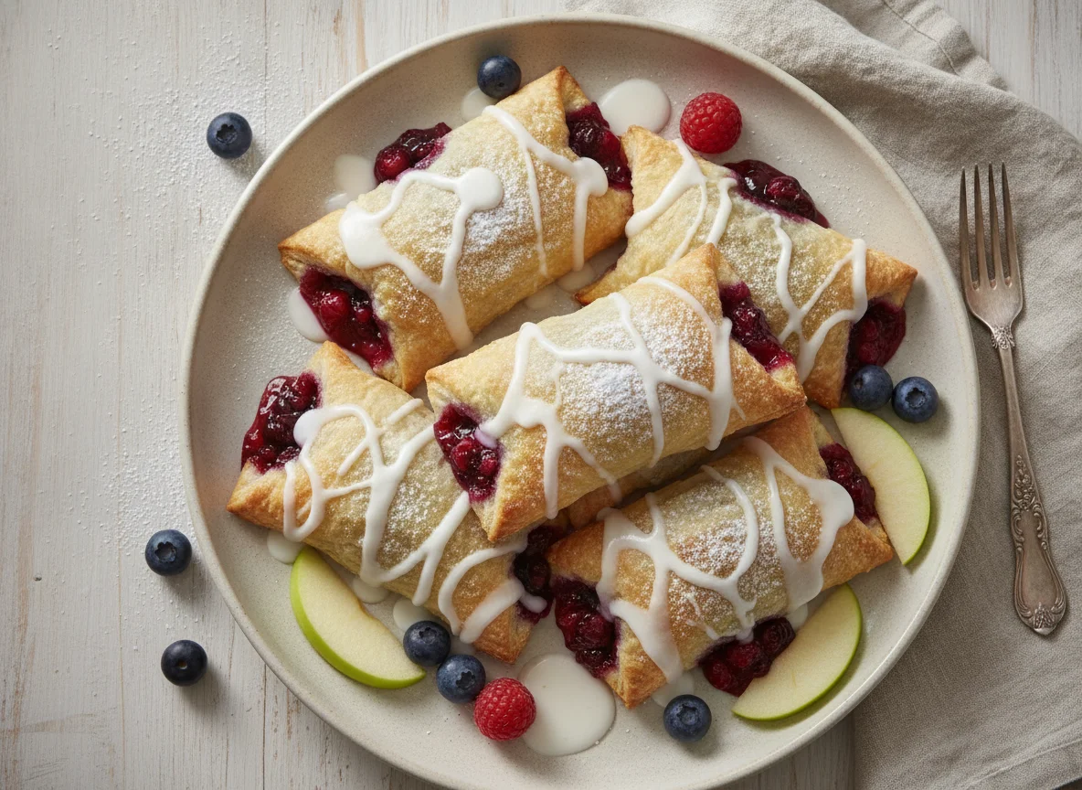Fruit Turnovers with Icing photo
