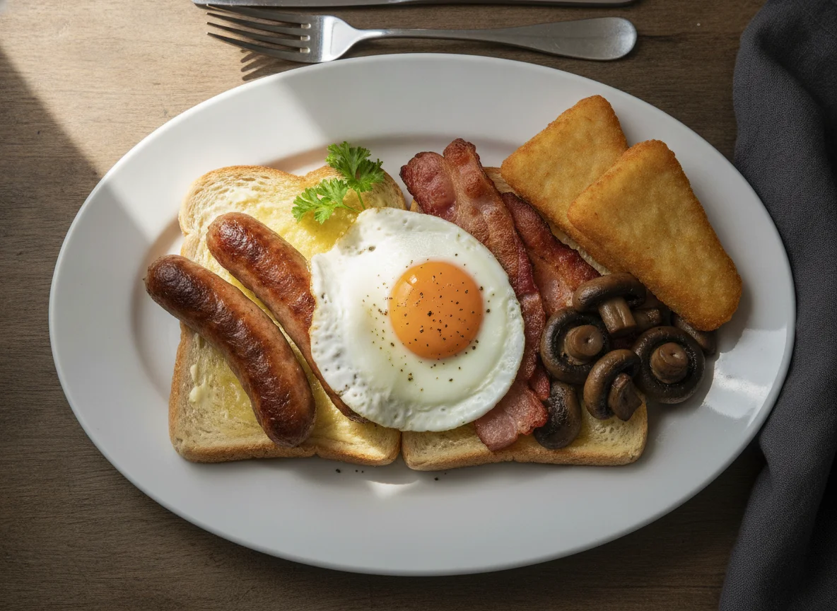 Full English Breakfast on Toast photo