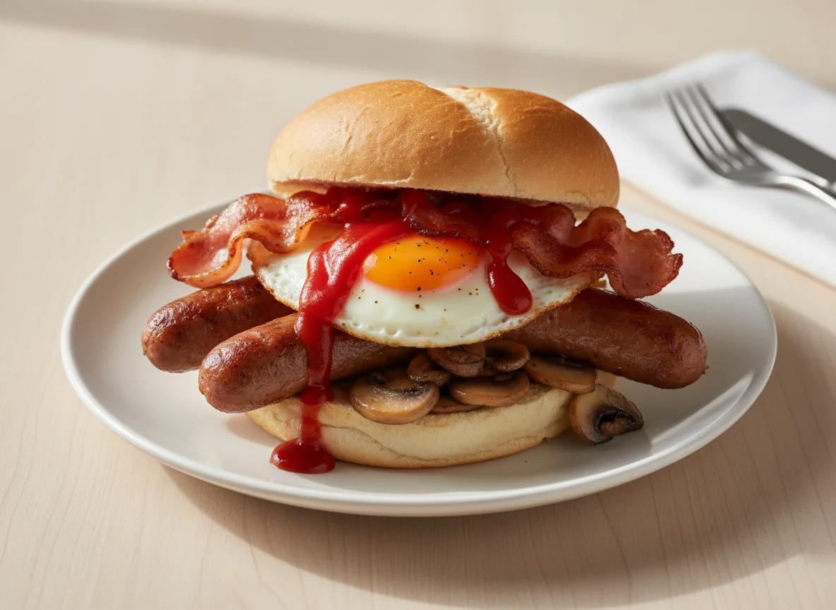 Full English Breakfast Roll photo