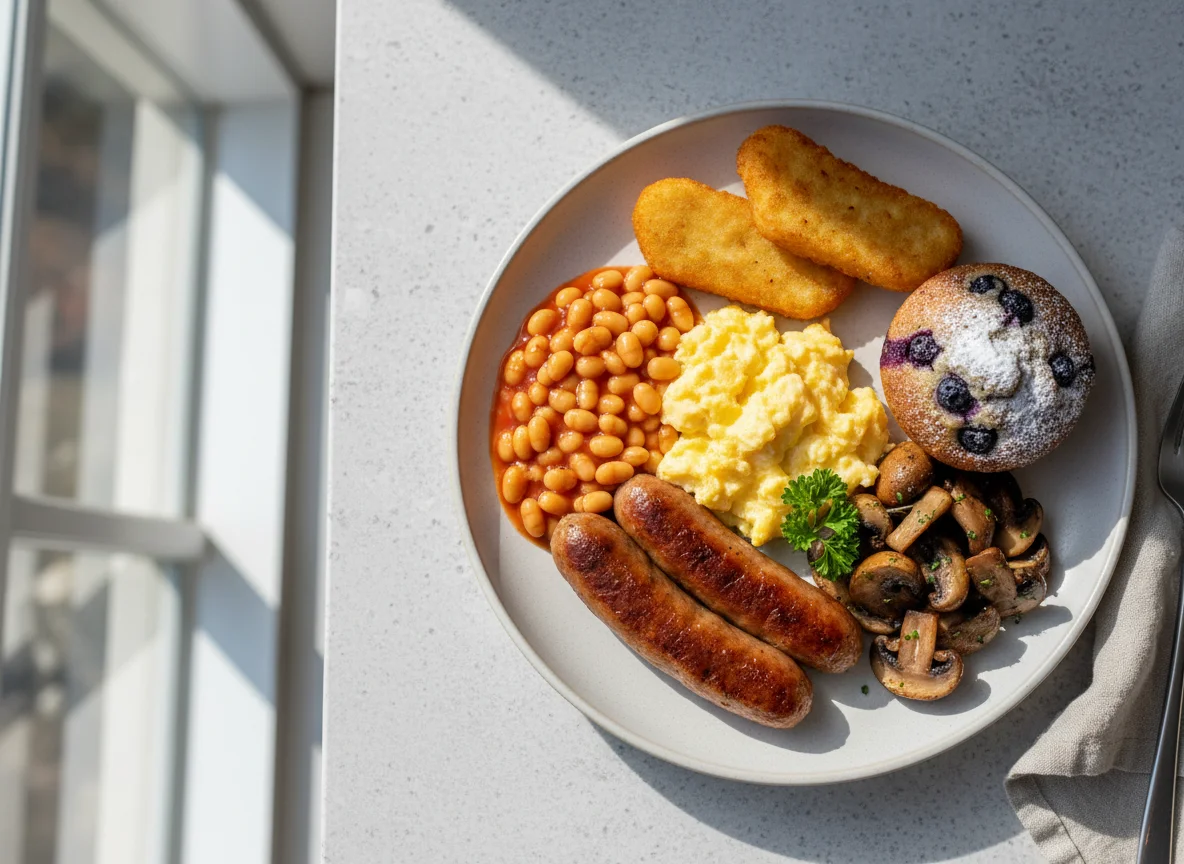 Full English Breakfast with Muffin photo