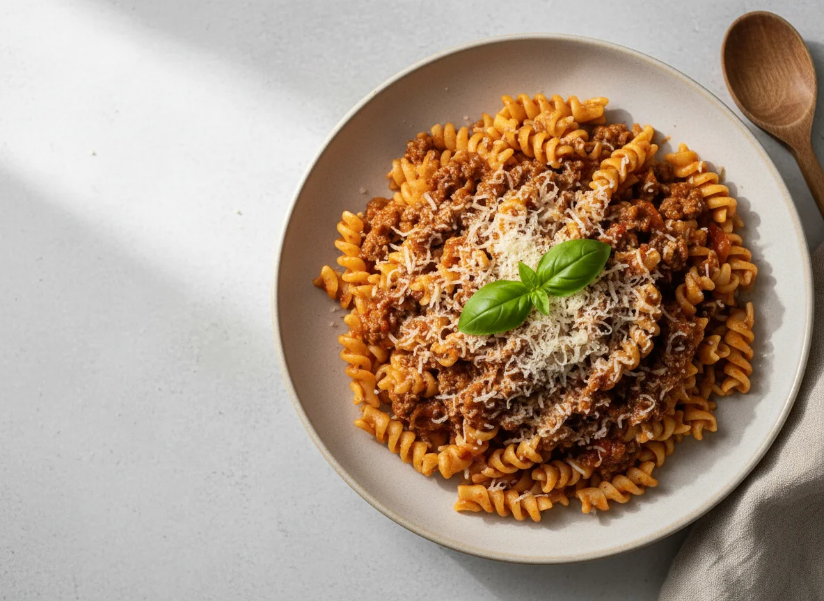 Fusilli Bolognese photo