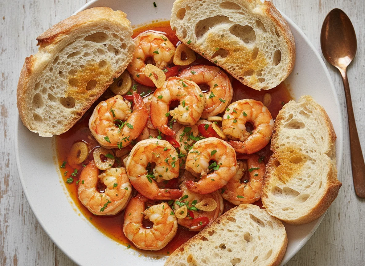 Gambas al Ajillo with Bread photo