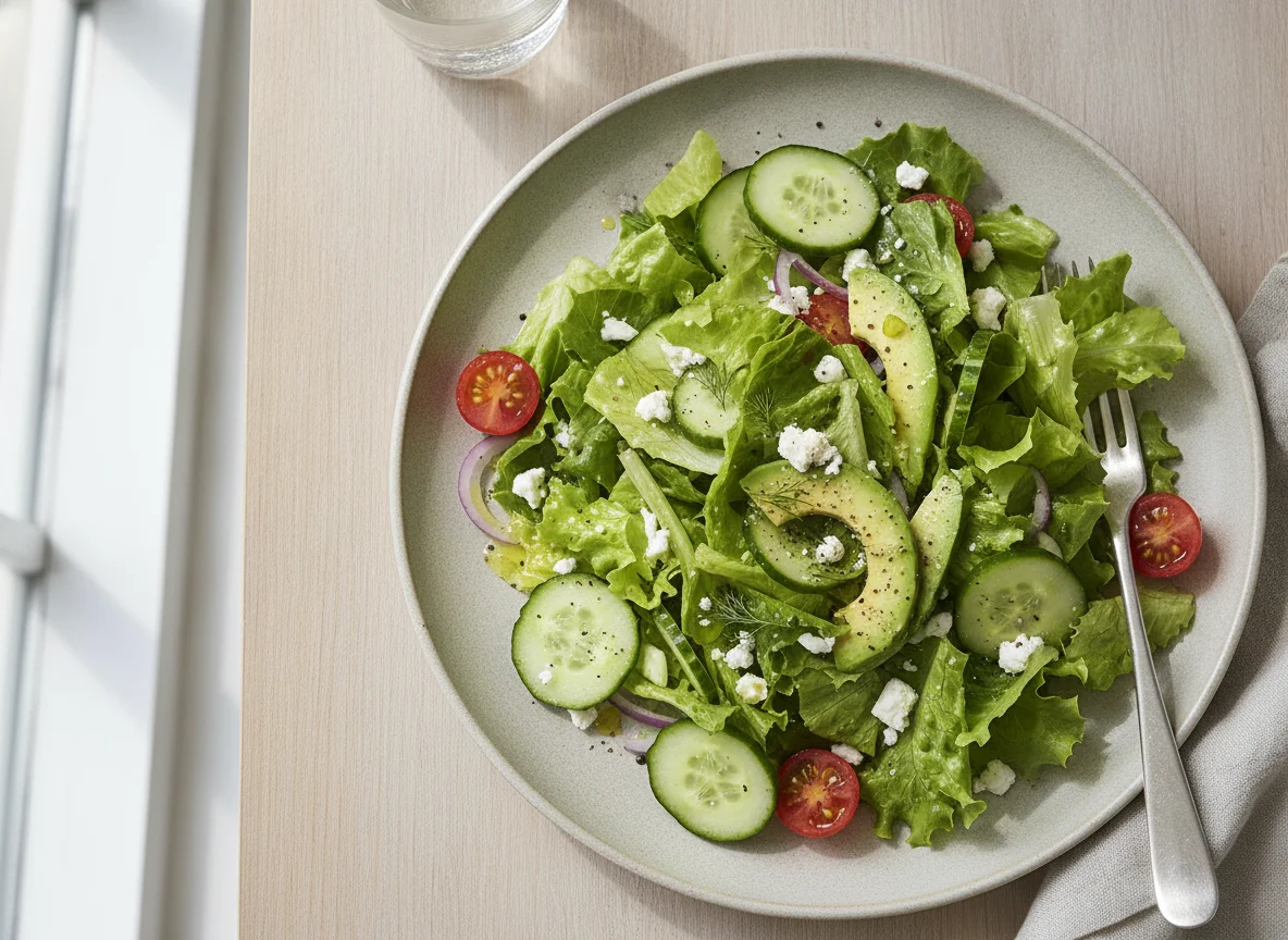 Garden Salad with Avocado photo
