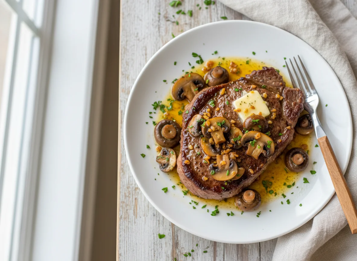 Garlic Mushroom Steak photo