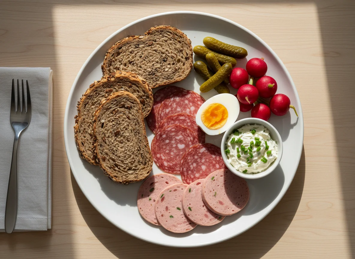 German Breakfast Plate photo