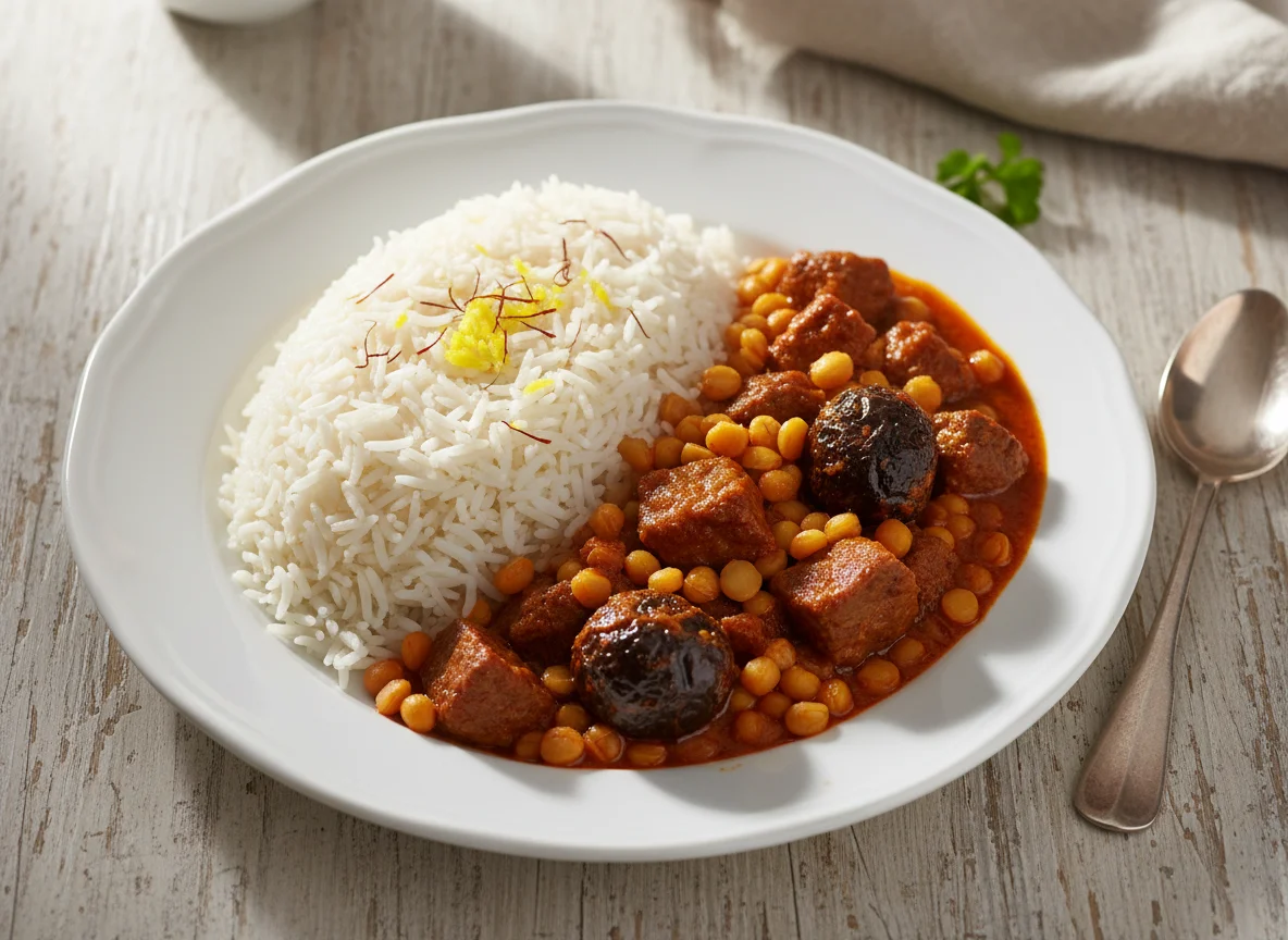 Gheimeh Stew with Rice photo