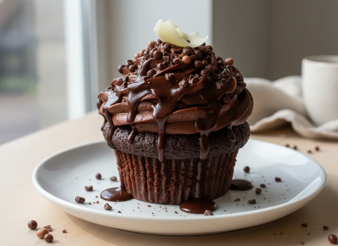 Giant Chocolate Cupcake photo