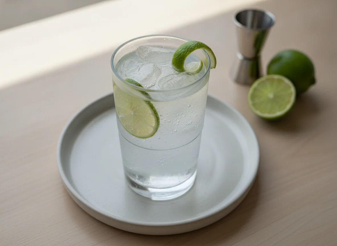 Gin and Tonic with Lime photo