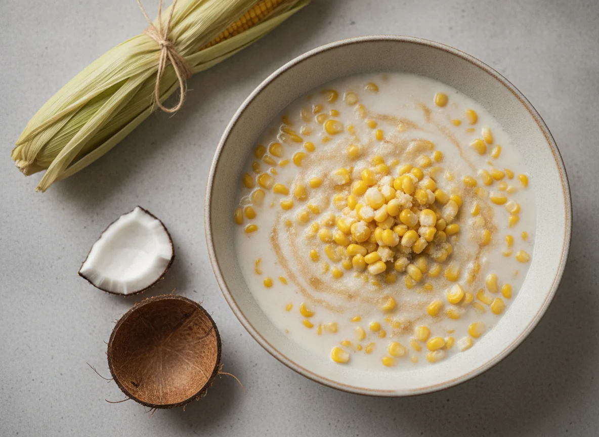 Ginataang Mais (Sweet Corn with Coconut Milk) photo