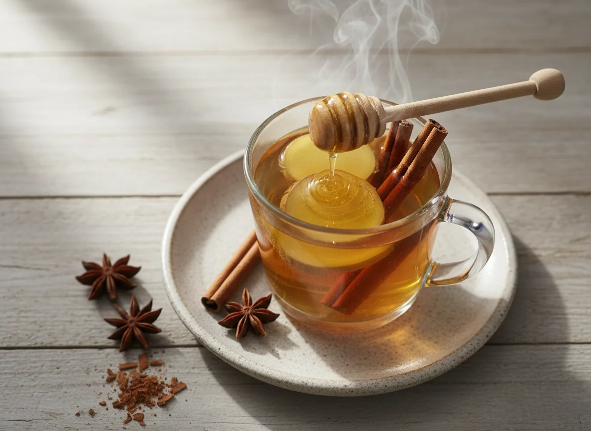 Ginger Cinnamon Honey Tea photo