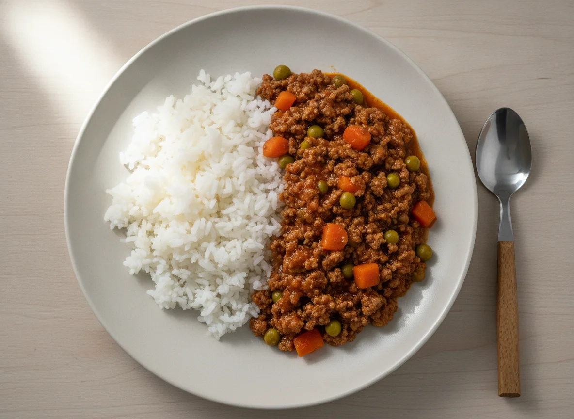 Giniling with White Rice photo