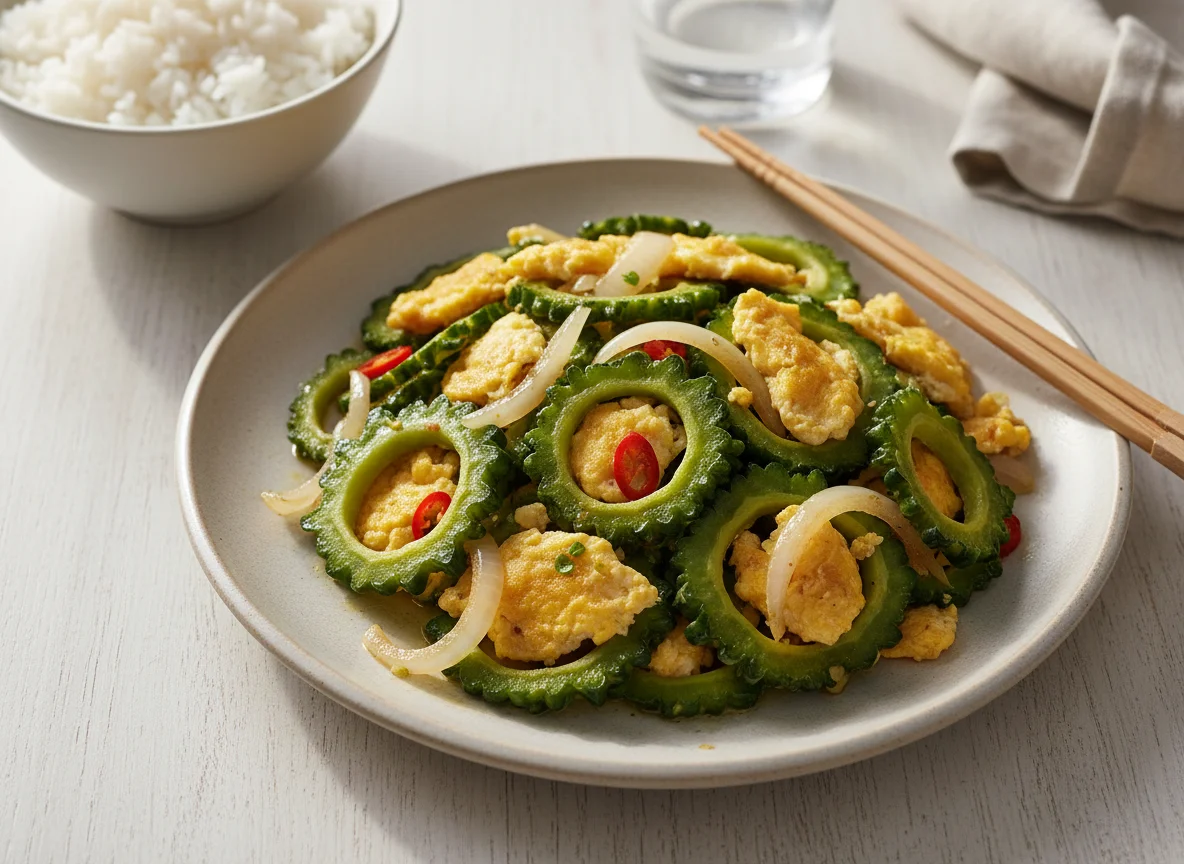 Ginisang Ampalaya at Itlog photo