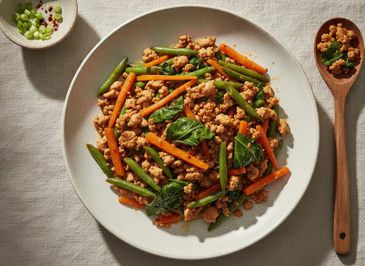 Ginisang Gulay with Ground Chicken photo
