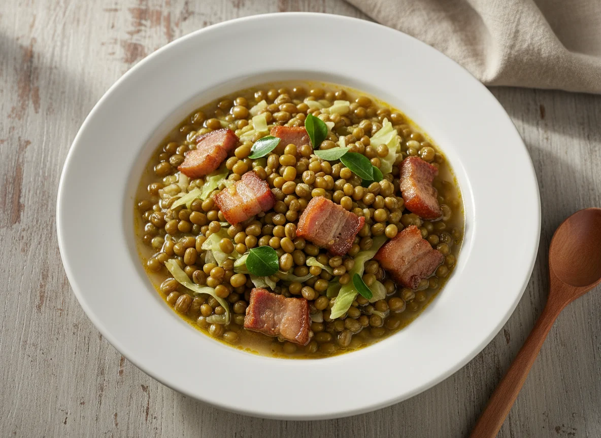 Ginisang Munggo with Pork and Malunggay photo