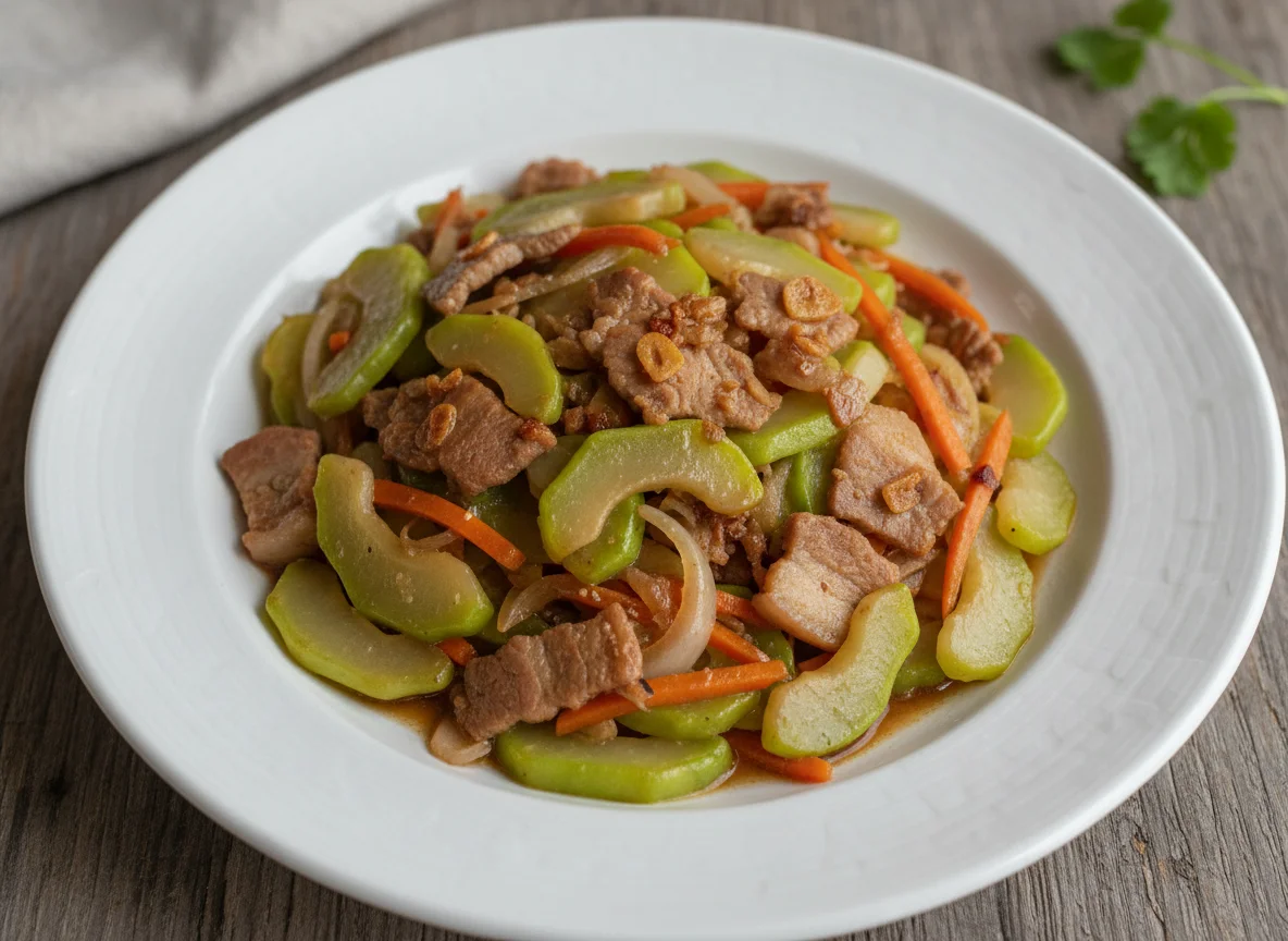 Ginisang Sayote with Pork photo