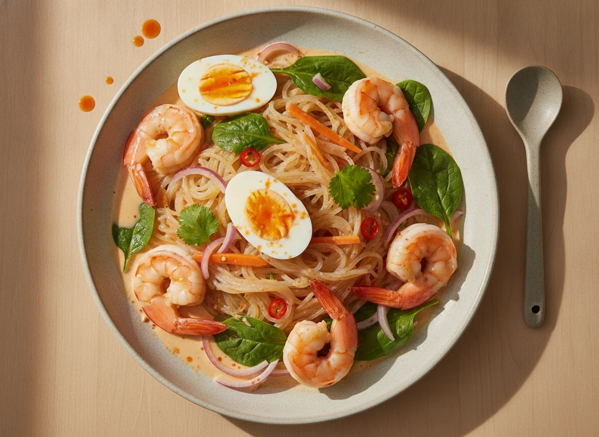Glass noodles with shrimp photo