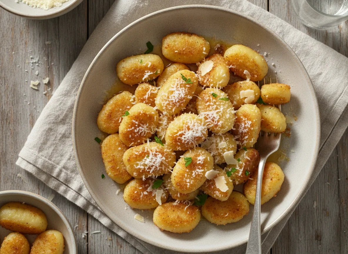 Gnocchi with Parmesan Cheese photo