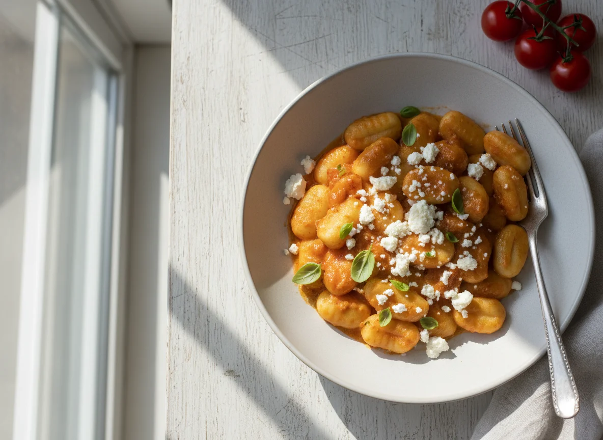 Gnocchi with Tomato Cream Sauce photo